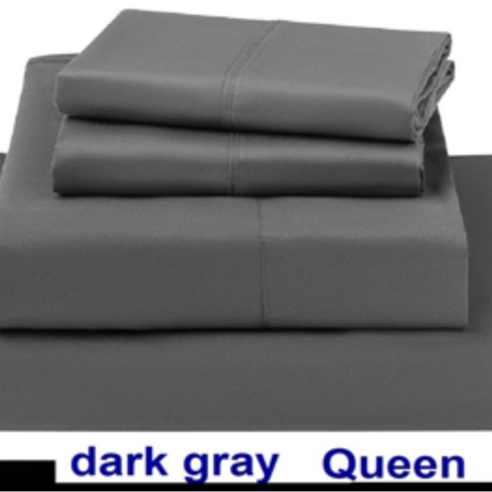 Bed Sheet Set 4 Piece 100% Egyptian Cotton Comfort 1000 Count Deep Pocke…